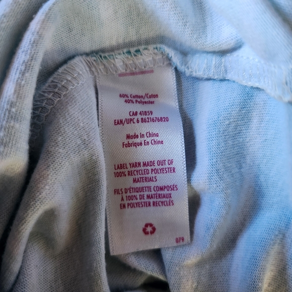 Justice Beach Cover-up Blue Striped TieDye Large 12-14 - Picture 3 of 4